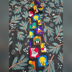 Looney Tunes Cartoon Bugs Bunny Marvin The Martian Daffy Duck Necktie